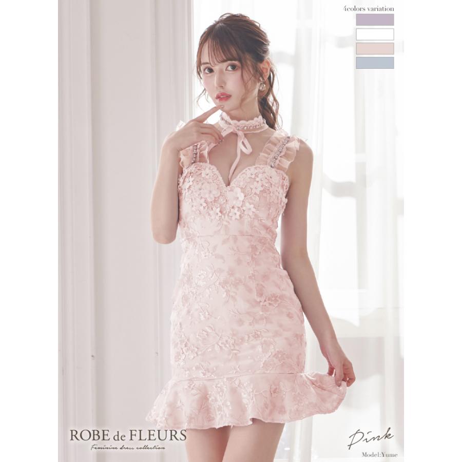 【限定品】 ROBEdeFLEURS ローブドフルール サテン フリル タイトミニ ガーリードレス ラベンダー ホワイト ピンク ブルー XS S M L 送料無料 【2166886975】 (14190円)