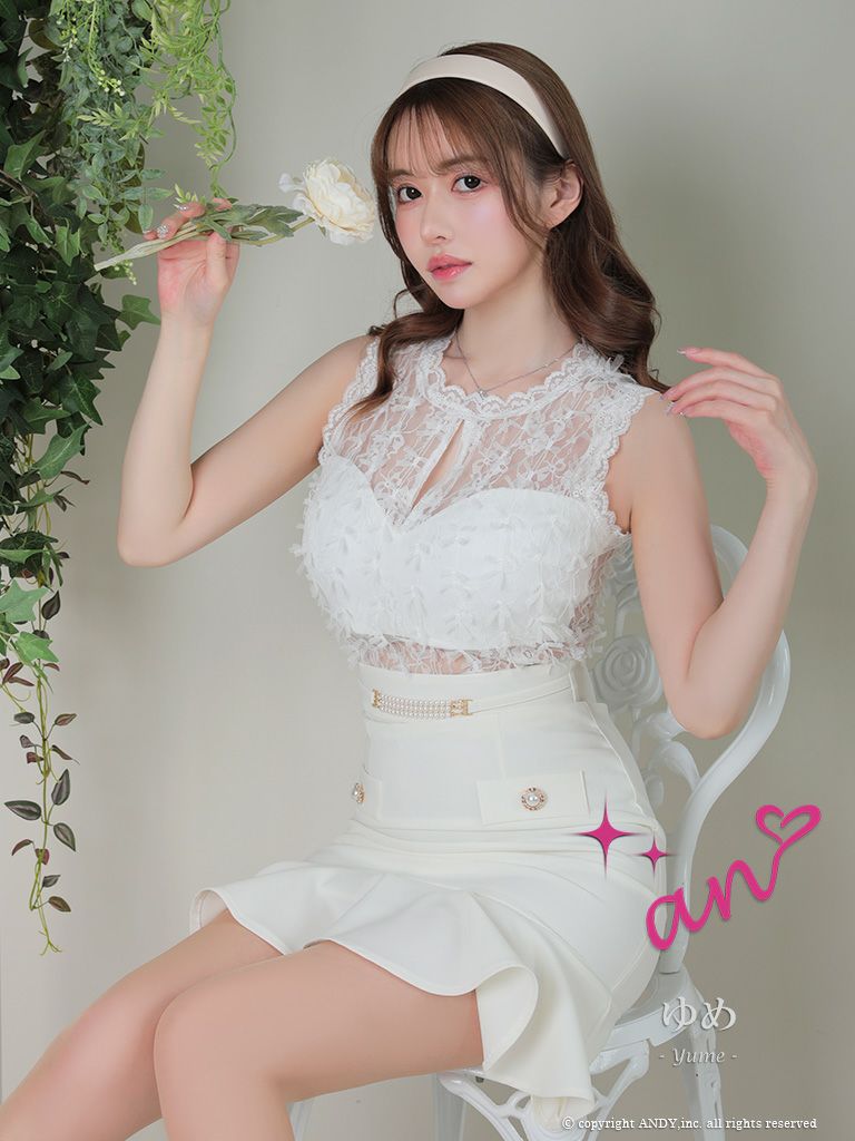 取り寄せ商品】an アン キャバドレス ナイトドレス レース フリル  