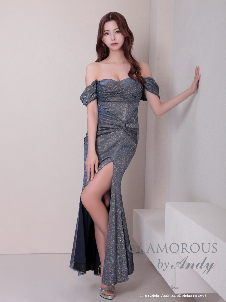 AndyGLAMOROUS キャバドレス 高級 オフショルダー ロングドレス AndyGLAMOROUS キャバドレス 高級 オフショルダー ロングドレス