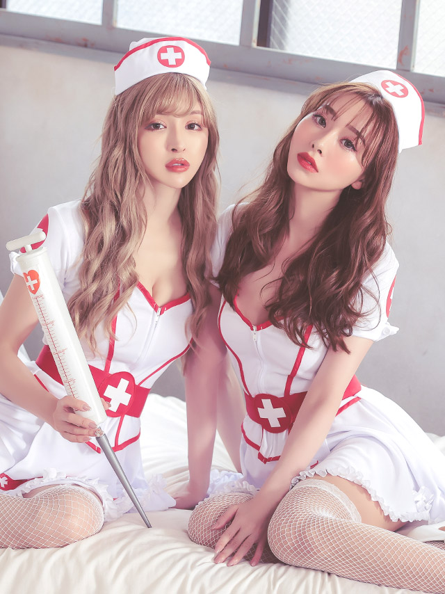 Tika ナースコスプレ 5点セット dazzy store - ハロウィン コスプレ ナース Tikaの通販 by a｜デイジー
