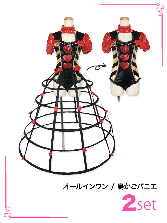 Tika コスプレ 衣装 お化けの日 ハートクイーン コスチューム Tika コスプレ 衣装 お化けの日 ハートクイーン コスチューム