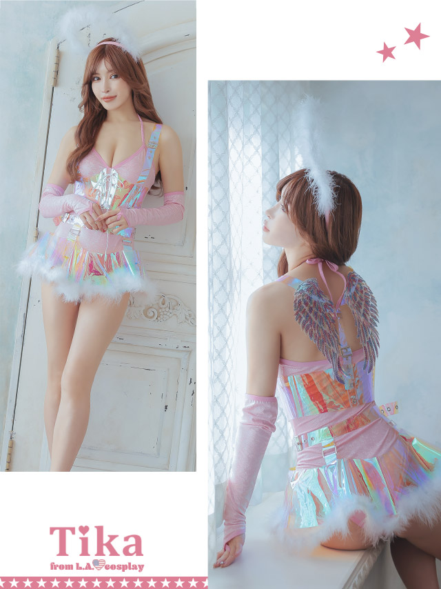 天使 コスプレ ハロウィン】【LARME/ラルム掲載】セクシー天使セットアップ