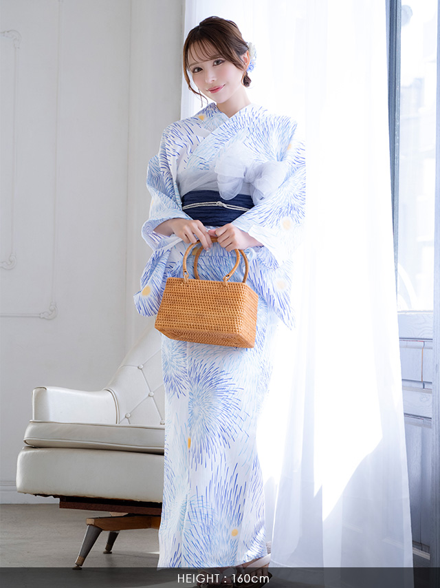 Tika 高級綿麻 浴衣 レディース 20代 30代 40代 50代 浴衣セット