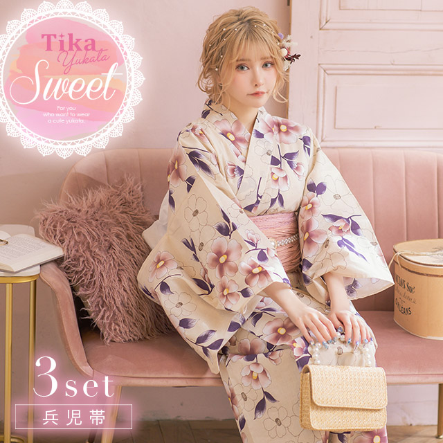 【29】【30】浴衣セット◆新品未使用◆浴衣+帯◆T.REIKO おまとめ専用 yk091-3.jpg