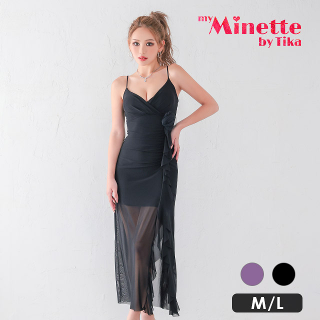 キャバドレス 安い 長袖 ノースリーブ フレア タイト ロング 大きいサイズ ミニ キャミ スリット 袖あり 膝丈 aライン | myMinette | 03