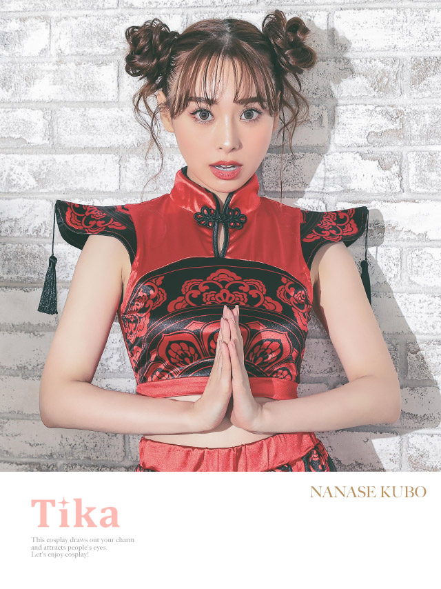 チャイナ服　カンフー服 チャイナチェニック チャイナコスプレ Tika ハロウィン コスプレ カンフー 衣装 チャイナ チャイナ服