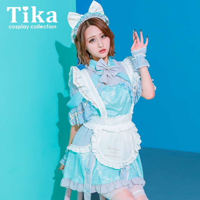 メイド服 リボン 可愛い 即日発送 お急ぎ lサイズ リボンのメイド服ブラックワンピ―ス (M/L/2L/3L/4L/5L/6L