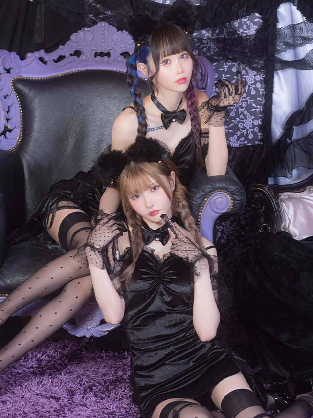 試着のみ 【rosymonster】 playful panda tunic 黒 再販/予約販売】playful panda tunic【ブラックのみ】※7月末～8