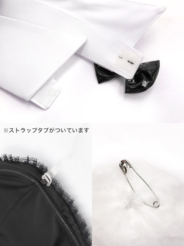 エナメルレースアップベアビスチェ×フレアスカートセクシーツインバニー　Lサイズ Tika ハロウィンコスプレ エナメルレース アップベア ビスチェ