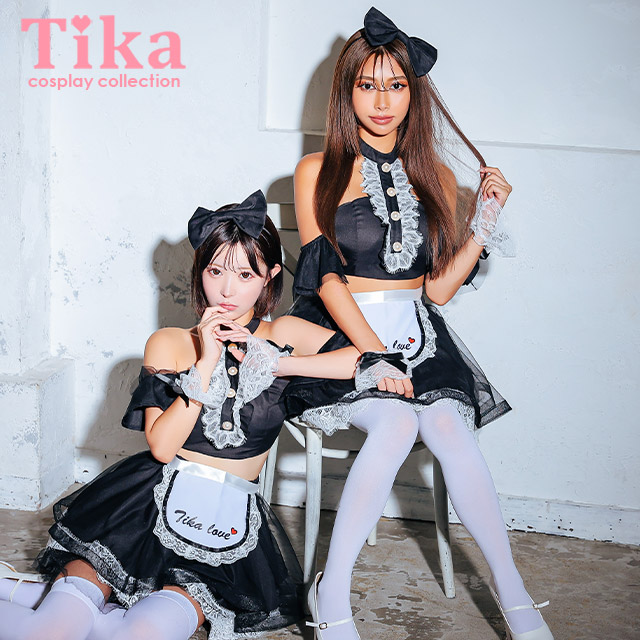 コスプレ★メイド　ハロウィン着用 Amazon.co.jp: [RPFLQ] メイド服 コスプレ 4色展開 ハロウィン