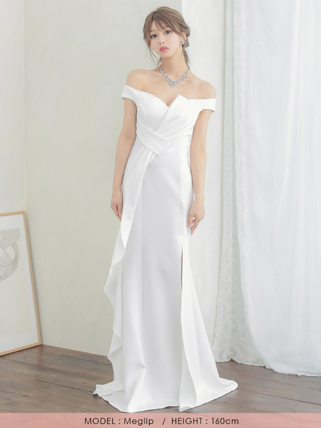 Tika キャバ ドレス ロングドレス ロング ワンピース オフ