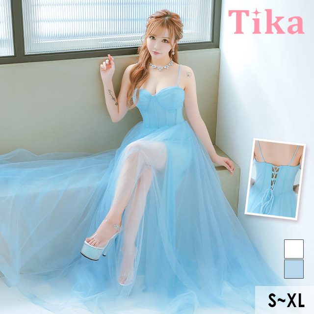 Tika（ティカ） キャバドレス ハートカット コルセット キャミソール