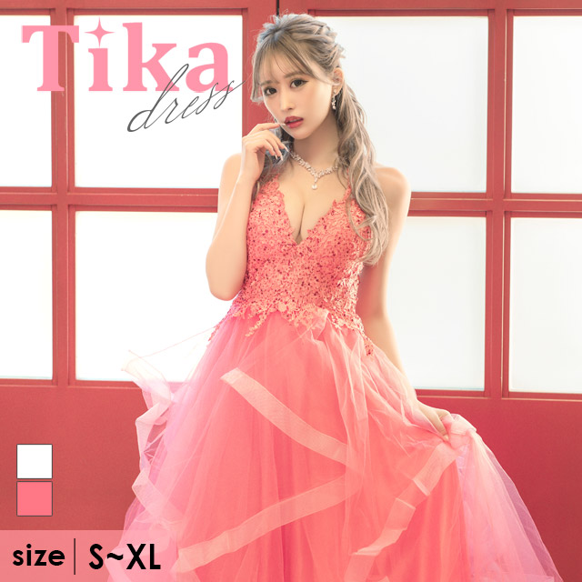 runa様【美品】Tika キャバドレス ロングドレス Mサイズ-