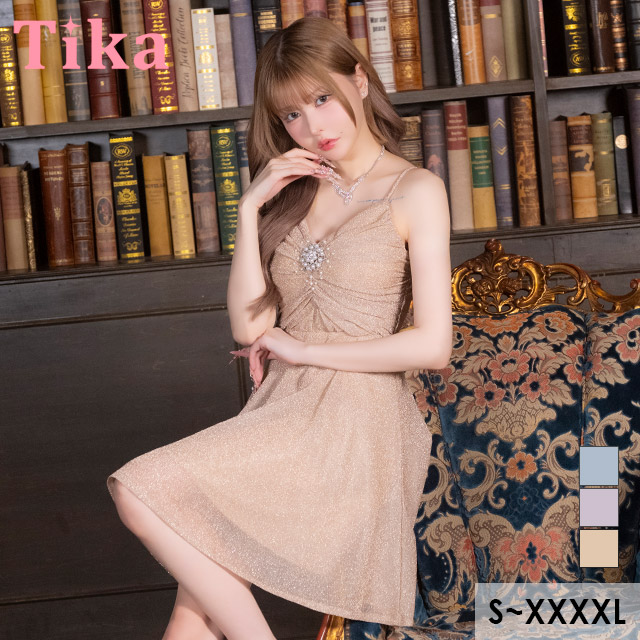 【韓国発】アイボリーキャミソールレースフレアキャバドレス XSサイズあり【IRMA/イルマ】刺繍/ ワンカラー/ キャミソール