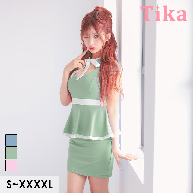 Tika（ティカ） キャバドレス 大きいサイズ XXL XXXL XXXXL タイト 
