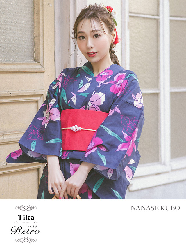 Tika 浴衣 レディース セット ゆかた 激安 レトロ 3点セット