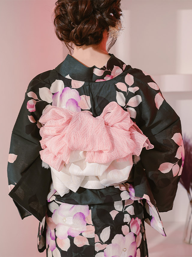 №3160 大人の兵児帯　ピーコックブルー×オーキッドピンク　兵児帯 №3160 大人の兵児帯 ピーコックブルー×オーキッドピンク 兵児帯