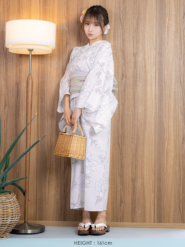 Tika 浴衣 レディース セット スウィートピンク×繊細フラワー