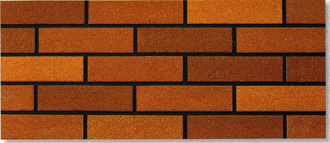 陶彩 ブリックタイル 1枚単位の 赤茶 煉瓦風 岩面 壁 のDIYリフォームに 南欧風の壁用 二丁掛 平 レンガ タイル ブリック エクステリア建材 壁材です｜tileonline