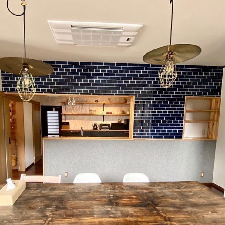 ひだ 二丁平 ブリック タイル 227x60 磁器質 昭和 アンティーク