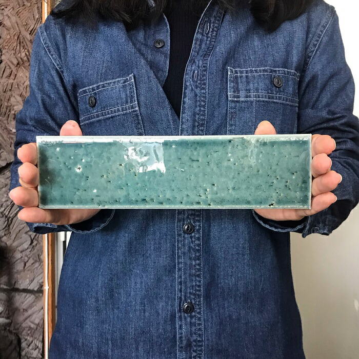 ロマンブリック 二丁平 タイル 227x60 磁器質 昭和 大正 アンティーク