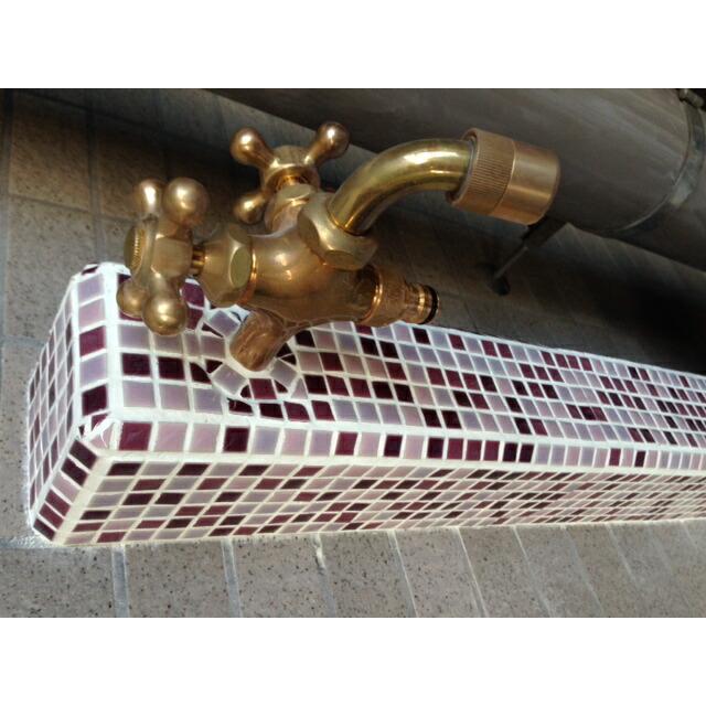 モザイクタイル　シート　磁器　赤　床　アンティーク　耐熱　壁　10mm角　テーブル　キッチン　DIY　陶器　に　耐火　美濃焼　耐水