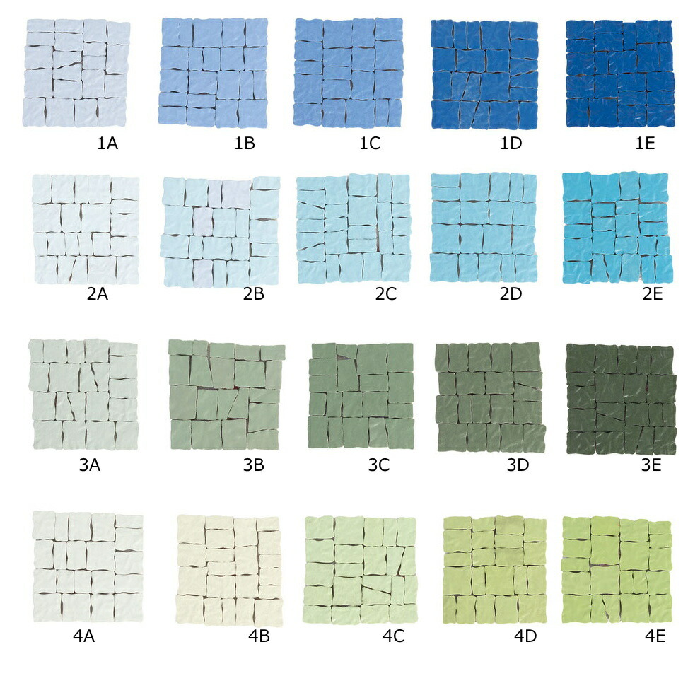 モザイクタイル リップル RIPPLE 磁器 タイル アートデザイン 乱形 ランダム モザイク絵画 モザイクアート 4.5ミリ厚 バラ 乱形  不定形デザイン 美濃焼