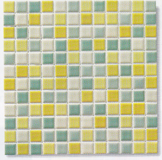 モザイクタイル シート 磁器 25角 アート なアンティーク 加工