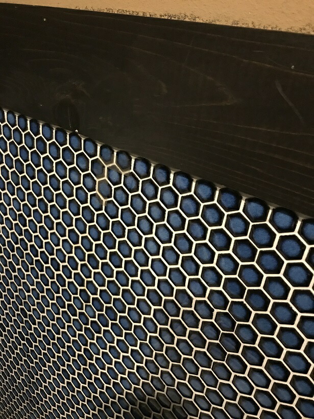 六角形 モザイクタイル シート 磁器 6角 ヘキサゴンタイル 和風 ハチの