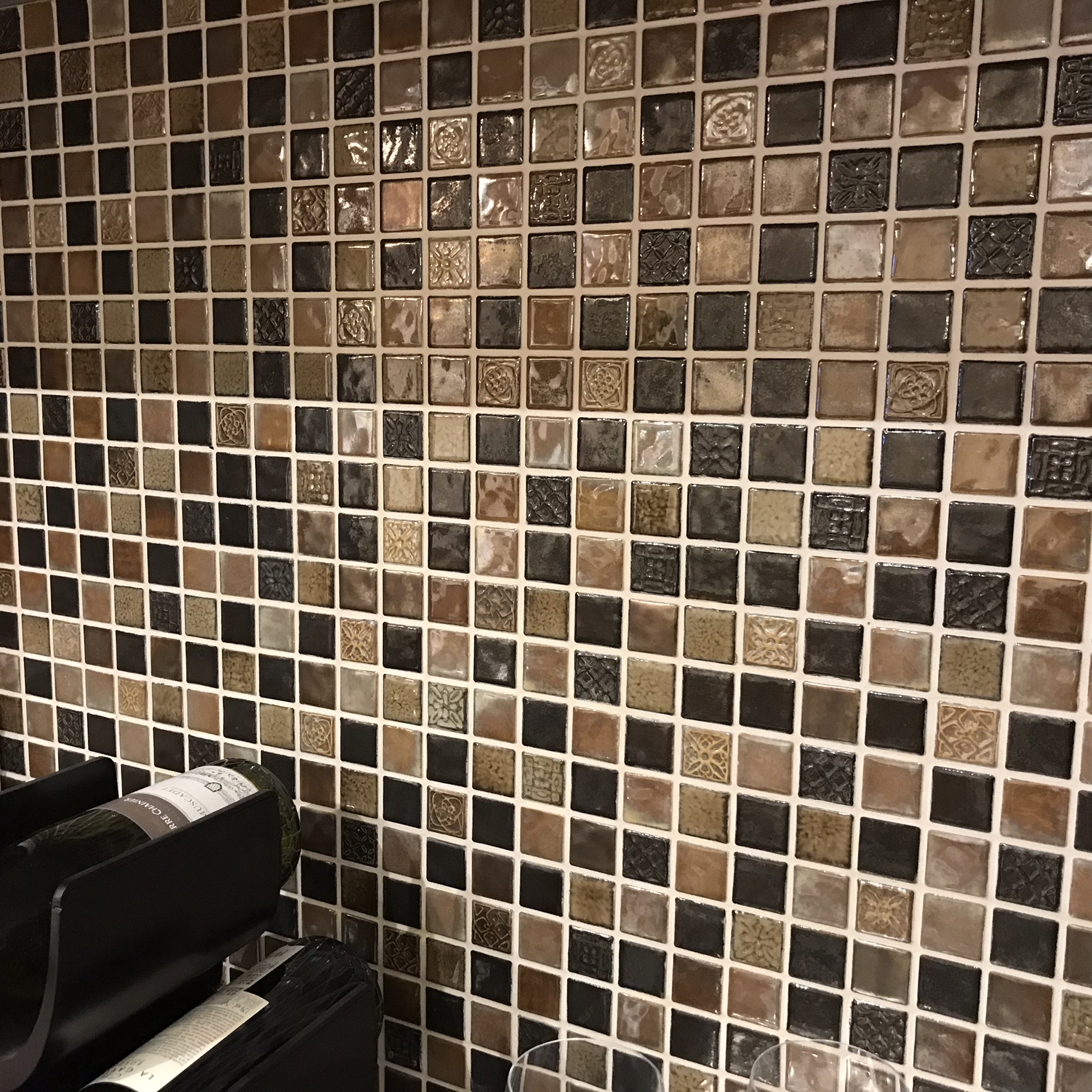 ラスティカ ビスタ 28角 モザイクタイル シート 磁器 アンティーク