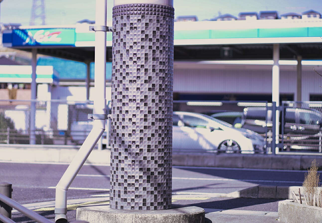 キュービック タイル モザイクタイル シート チョコレートタイル