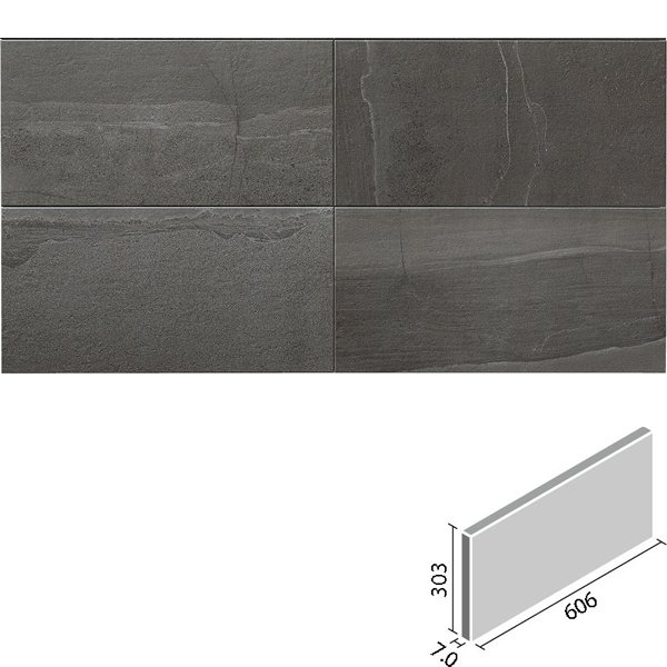 ストーングレース 606×303角平(バラ) ECP-630/STG4N チャコール
