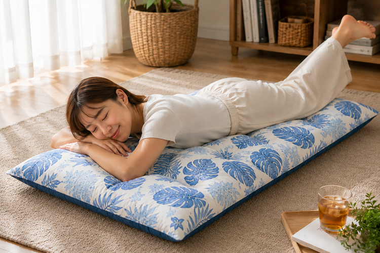 リードカキノ ごろ寝布団 長座布団 68×120cm 接触冷感 夏用 ひんやり