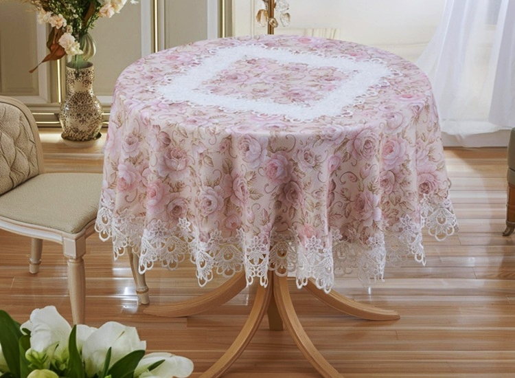 リードカキノ テーブルクロス 撥水加工 直径 150cm 円形 丸形 おしゃれ