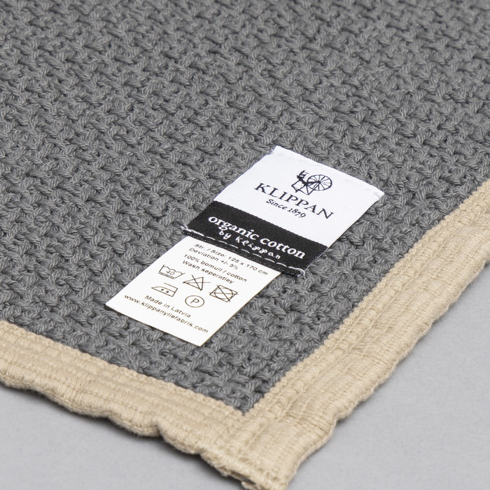 【再値下げ】KLIPPAN⭐︎新品⭐︎コットンブランケット KLIPPAN│シュニールコットンブランケット［ムース］ - hushykke
