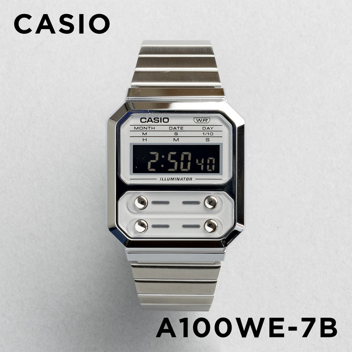 並行輸入品 10年保証 CASIO STANDARD MENS カシオ スタンダード A100WE.WEG.WEGG 腕時計 時計 ブランド メンズ チープ チプカシ デジタル 日付 角型｜timelovers｜03