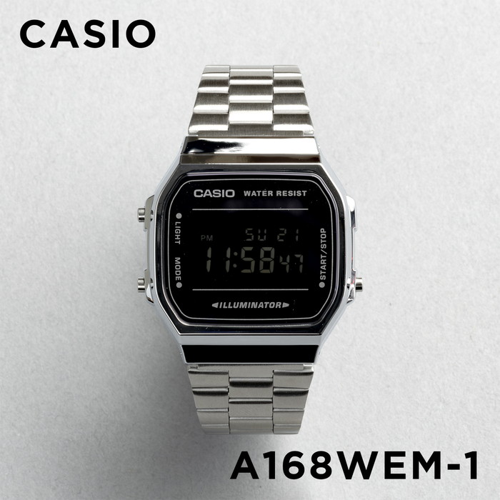 並行輸入品 腕時計 メンズ レディース カシオ CASIO 安い デジタル メタル 日付 チープカシオ チプカシ 10年保証 日本未発売 スタンダード  STANDARD A168WEM