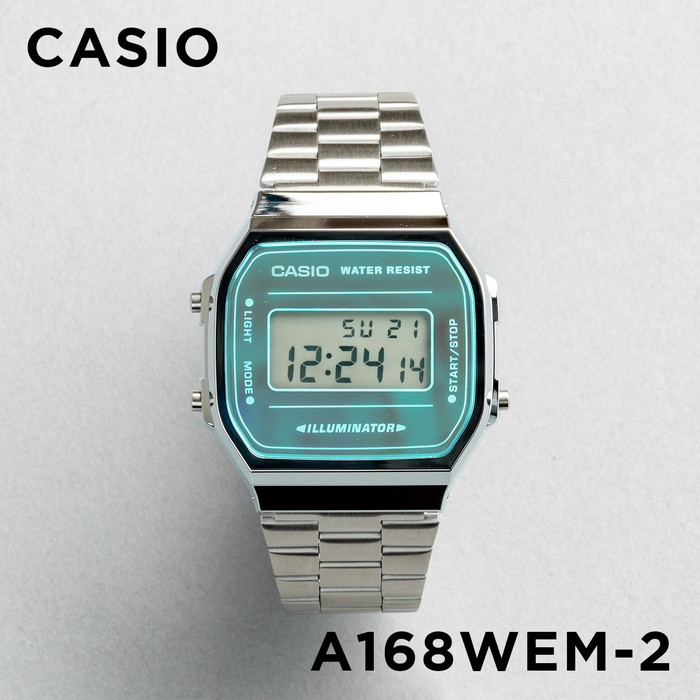 並行輸入品 腕時計 メンズ レディース カシオ CASIO 安い デジタル メタル 日付 チープカシオ チプカシ 10年保証 日本未発売 スタンダード STANDARD A168WEM｜timelovers｜03