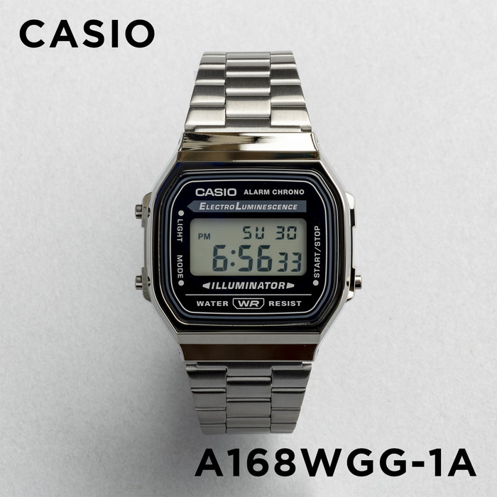 並行輸入品 腕時計 メンズ レディース カシオ CASIO 安い デジタル メタル 日付 チープカシオ チプカシ 10年保証 日本未発売 スタンダード  STANDARD A168WGG