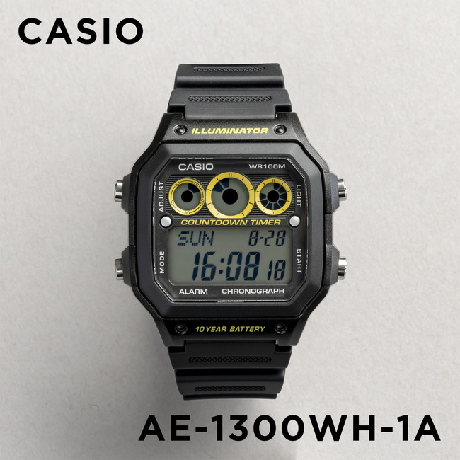並行輸入品 10年保証 日本未発売 CASIO STANDARD MENS カシオ スタンダード AE-1300WH 腕時計 時計 ブランド メンズ チープ チプカシ デジタル 日付  防水｜timelovers｜02