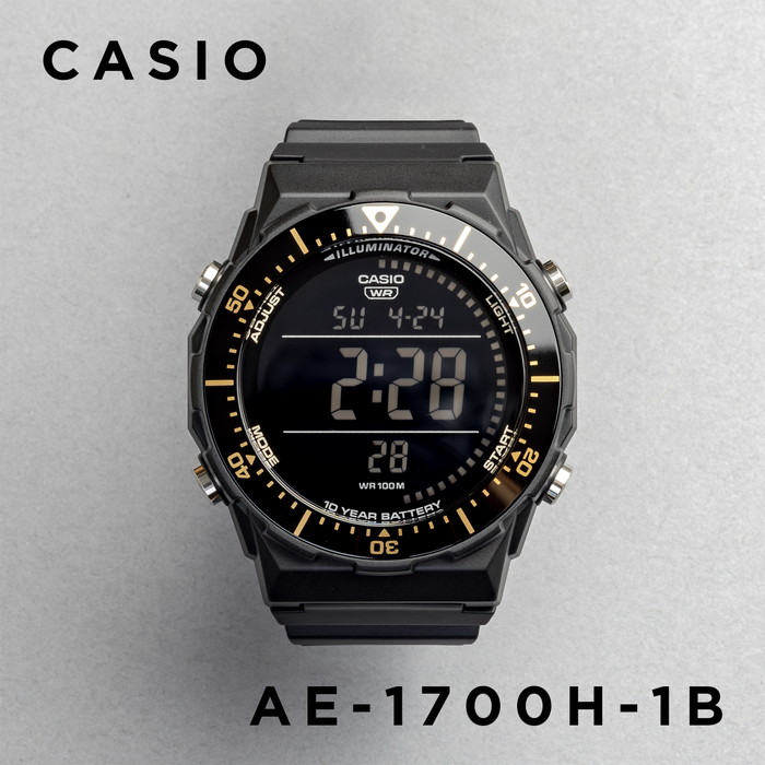 CASIO STANDARD MEN カシオ AE-1700H 腕時計 時計 ブランド メンズ レディース 男の子 チープカシオ チプカシ デジタル 防水 日本未発売 ギフト プレゼントの画像