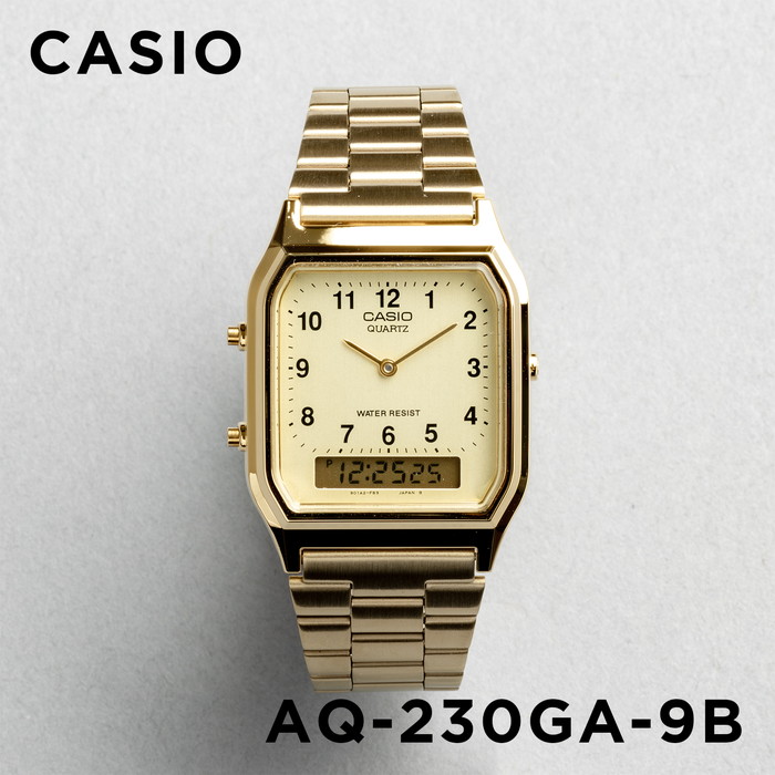 並行輸入品 10年保証 日本未発売 CASIO STANDARD MENS AQ-230GA カシオ スタンダード 腕時計 時計 ブランド メンズ 男の子 チープカシオ チプカシ アナデジ 日付｜timelovers｜02