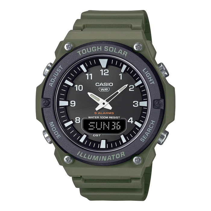 CASIO QUARTZ　メンズ　SV/カーキ　海外モデル 　新品未使用 CASIO 腕時計 CASIO（カシオ）STANDARD DIGITAL SV メンズ