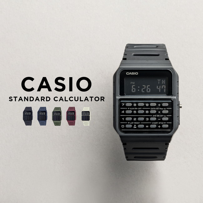 並行輸入品 10年保証 日本未発売 CASIO STANDARD CALCULATOR カシオ スタンダード CA-53WF 腕時計 時計 ブランド  メンズ チープ チプカシ デジタル 日付 電卓