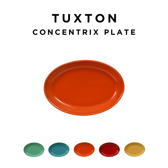 TUXTON CONCENTRIX OVAL PLATE タクストン コンセントリクス オーバル