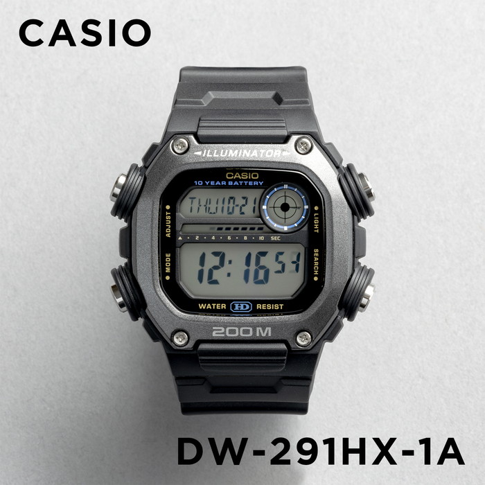 並行輸入品 10年保証 日本未発売 CASIO STANDARD MENS カシオ スタンダード DW-291HX 腕時計 時計 ブランド メンズ チープ チプカシ デジタル 日付 防水｜timelovers｜02