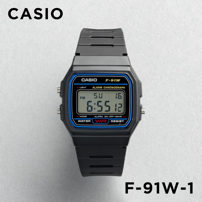 並行輸入品 10年保証 CASIO STANDARD MENS カシオ スタンダード F-91W 腕時計 時計 ブランド メンズ 男の子 チープカシオ チプカシ デジタル 日付｜timelovers｜02