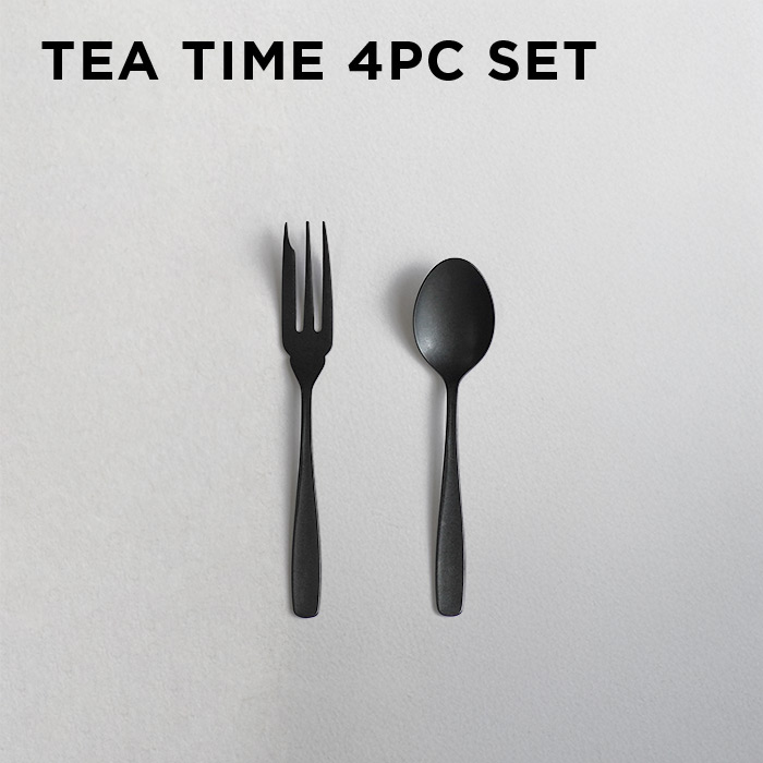 THE HARVEST KURO TEA TIME 4PC SET ハーベスト クロ カトラリー