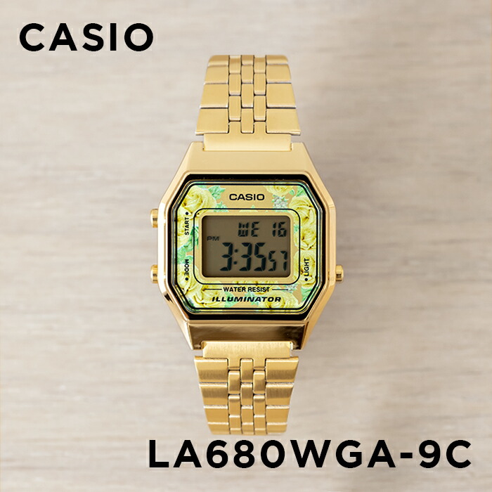 並行輸入品 10年保証 日本未発売 CASIO STANDARD カシオ スタンダード LA680WGA 腕時計 時計 ブランド レディース チープ  チプカシ デジタル 日付