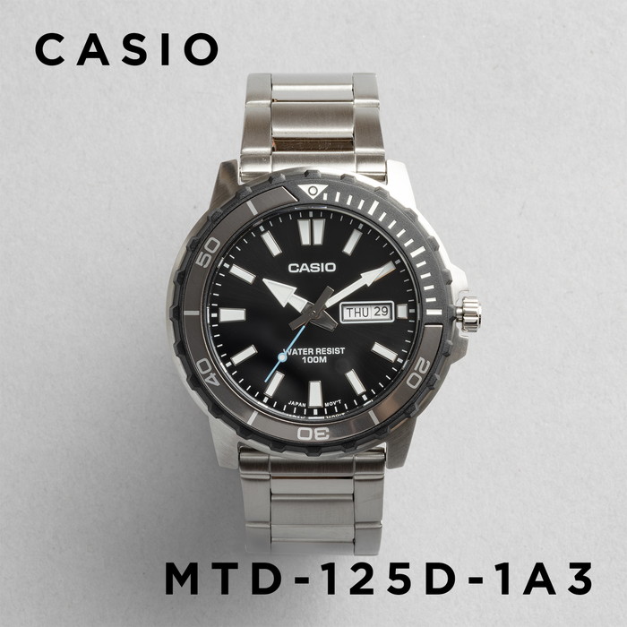【限定特価】CASIO カシオ MTD-125D-9A アナログウォッチ スタンダード（CASIO） 並行輸入品 10年保証 日本未発売 CASIO